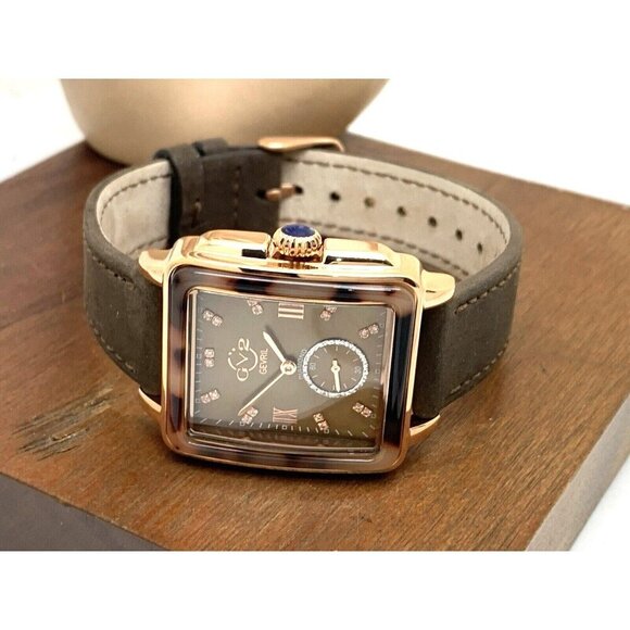 GV2 by Gevril Women\'s Watch 9249.5 Swiss Quartz Brown Mother of Pearl Di… main image 6